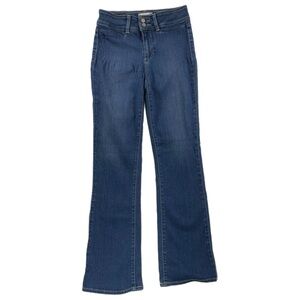 Paige High Rise Manhattan Jeans Blue Denim Dark Wash Womens Size 26x29
